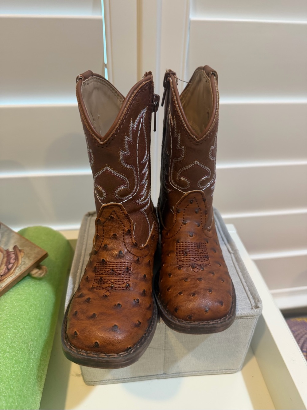 Toddler Roper Western Cowboy Boots - Tan/Brown